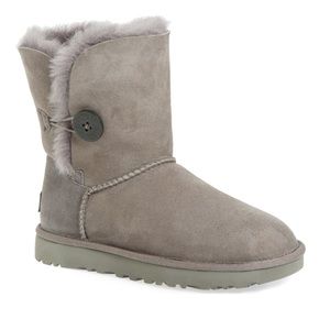 Gray Bailey Button Ugg Boots
